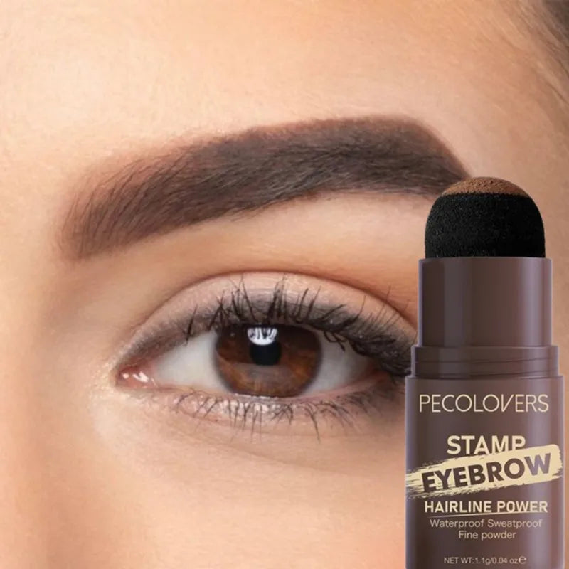 Waterproof Eyebrow Powder Natural Eyebrow Enhancers Stamp Shaping High Color Lasting Eyes Makeup Cosmetic Zpaxo