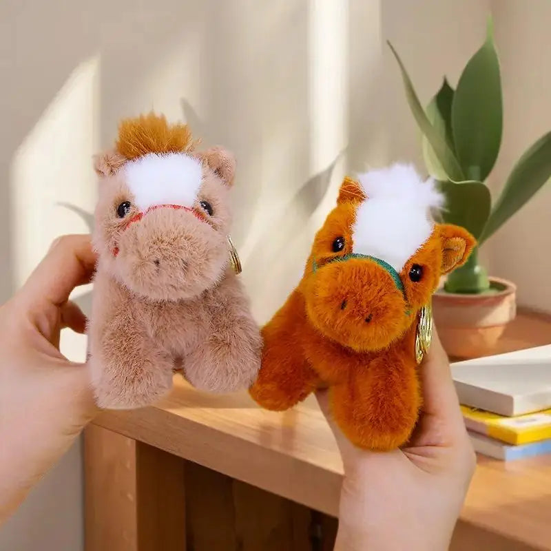 Kawaii Zodiac Equine Plushie Keyring Year Present Backpack Hanging Zpaxo