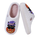 Black Cat Pumpkin Warm Slip-on House Shoes Comfortable Thermal Couple Slippers Non-Slip Fuzzy Closed Toe Slippers for Winter Zpaxo Pumpkin Head 38-39