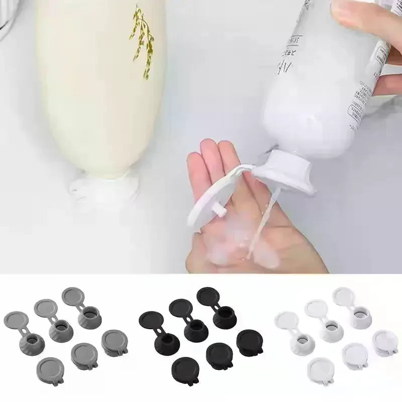 Wholesale Leakproof Bottle Cap 3pcs Inverted Bathroom Shower Gel Shampoo Leakproof Kitchen Spice Bottle Plastic Cup Lid Zpaxo