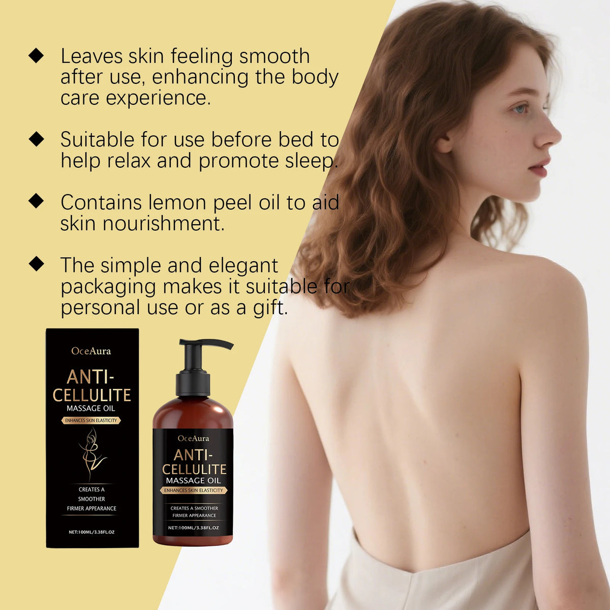 Body Massage Oil for Firming Hydration Dry Skin Moisturizer Winter Skincare Gift Set Refreshing Non Greasy Aromatherapy Festive Zpaxo