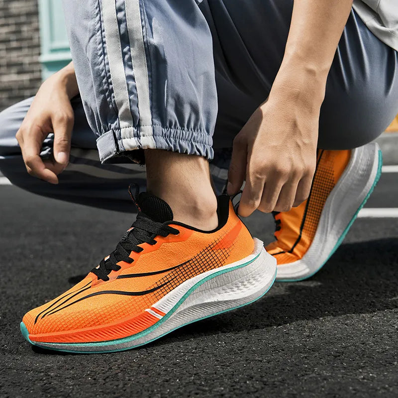 Men's Casual Sneakers Luxury Trainer Shoes Breathable Race Running