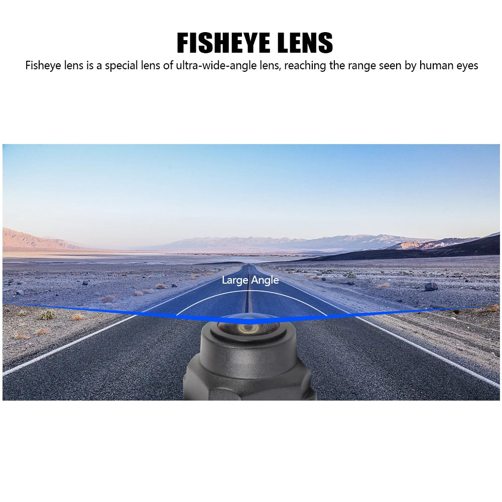 CCD Car Camera Definition AHD Fisheye Lens 1280x1080P 170 Wide Angle