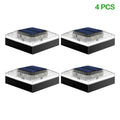 4x4 Post Solar Light 3 Colors Fence Light Solar Powered 2 Brightness Solar Post Cap Light IP65 Waterproof For Wood Post Lighting Zpaxo 4PCS
