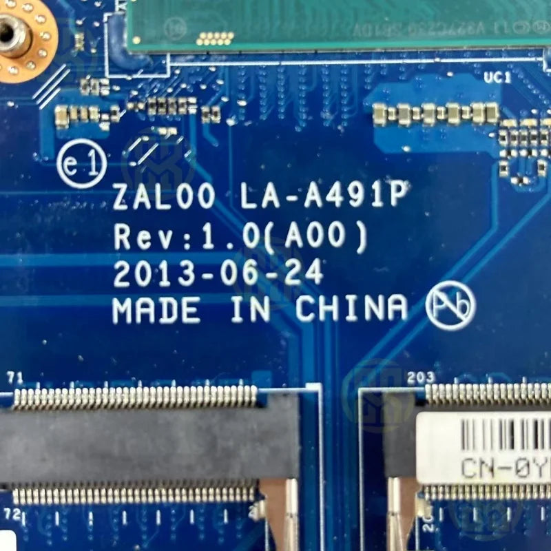 0YKPHW CN-0YKPHW Dell Latitude 3540 Laptop Motherboard LA-A491P 2957U