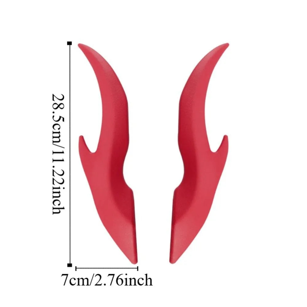3D Stereo Dragon Horn Sticker Self-Adhesive Car Roof Decoration Universal Elasticity Silicone Fit Auto Ornaments Zpaxo