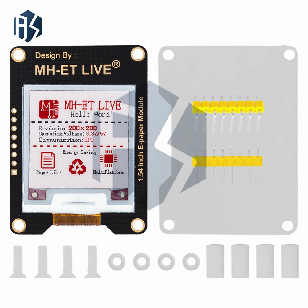 1 54 MH-ET LIVE E-ink Screen Module SPI Communication Full Partial Zpaxo