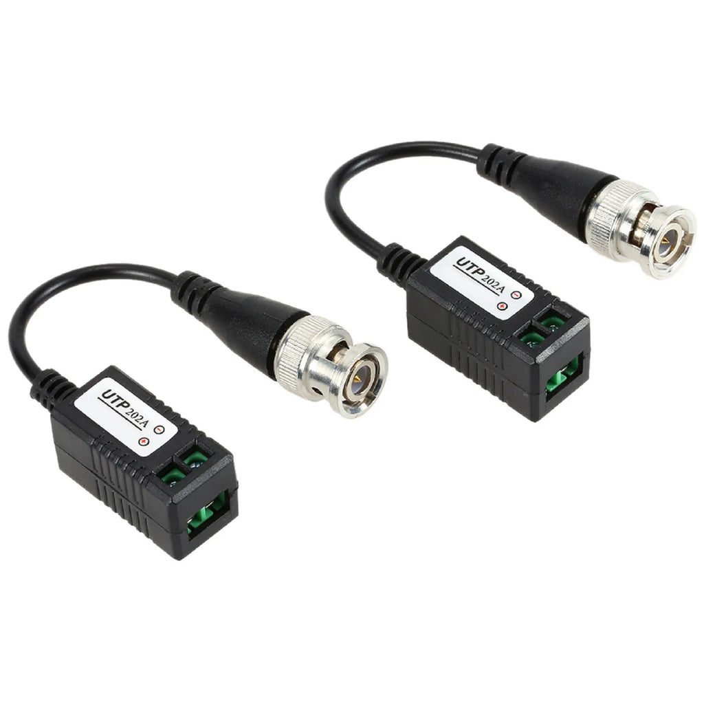 1 Pair UTP 202A Passive Transceiver Video Balun Connector BNC Cat5