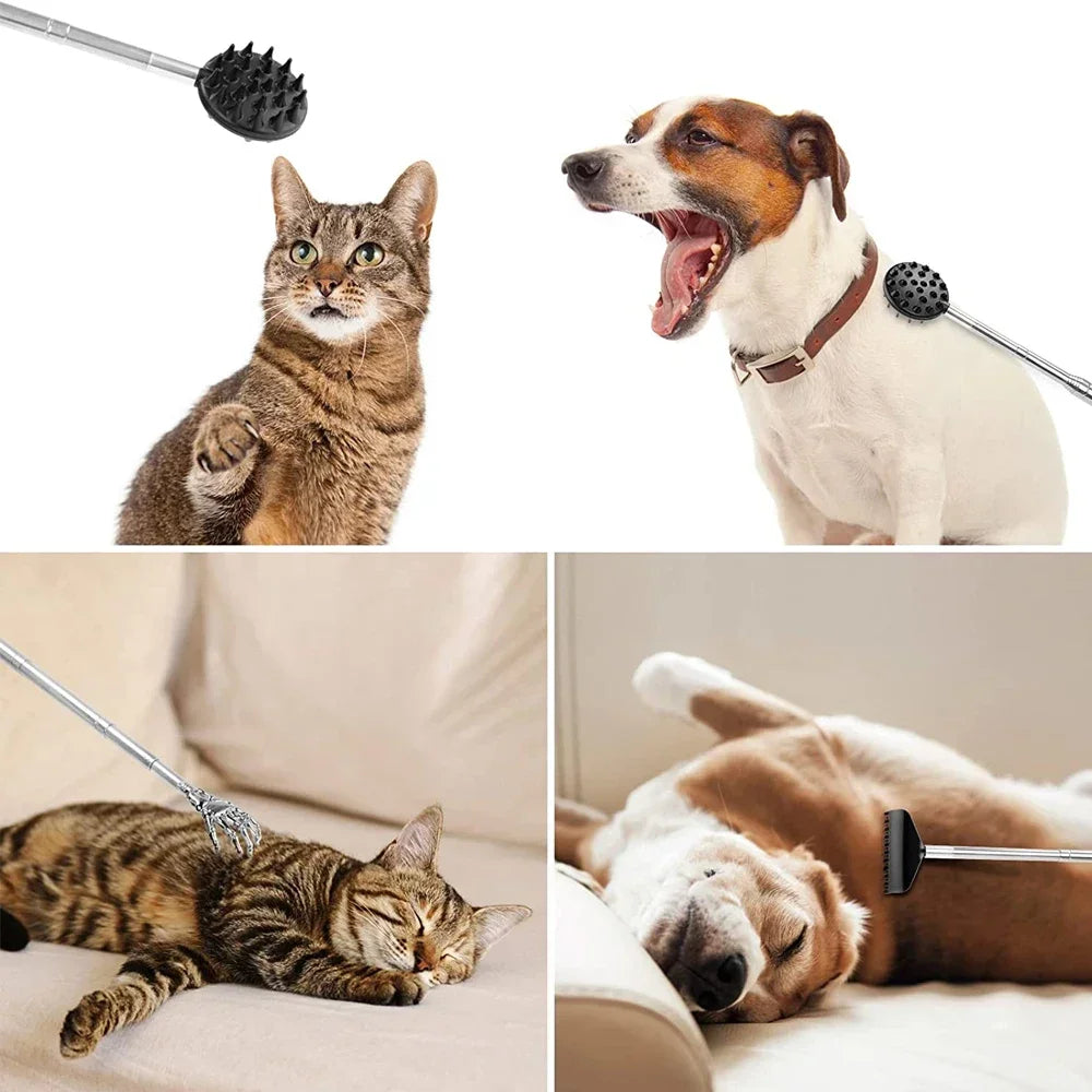 Extendable Cactus Back Scratcher – Retractable One-Hand Itch Stick