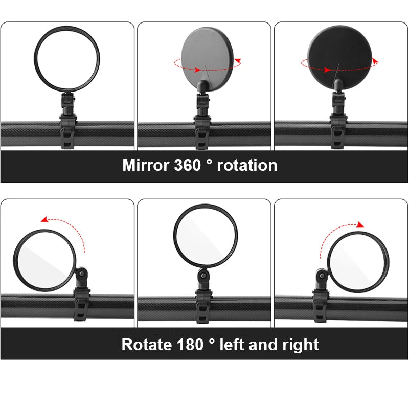 1PC Bicycle Rearview Mirror Electric Scooter Rear View Mirror For Xiaomi Scooter Back Mirror Rearview for Ninebot Bike Accessory Zpaxo