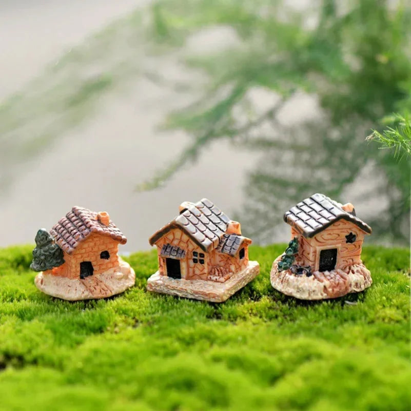 5-Pack Mini Resin Stone Dollhouse Decor – Fairy Garden DIY Miniature Garden Decor Zpaxo