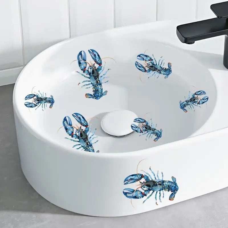 Glow in the Dark Sink & Toilet Stickers – Removable PVC Decor