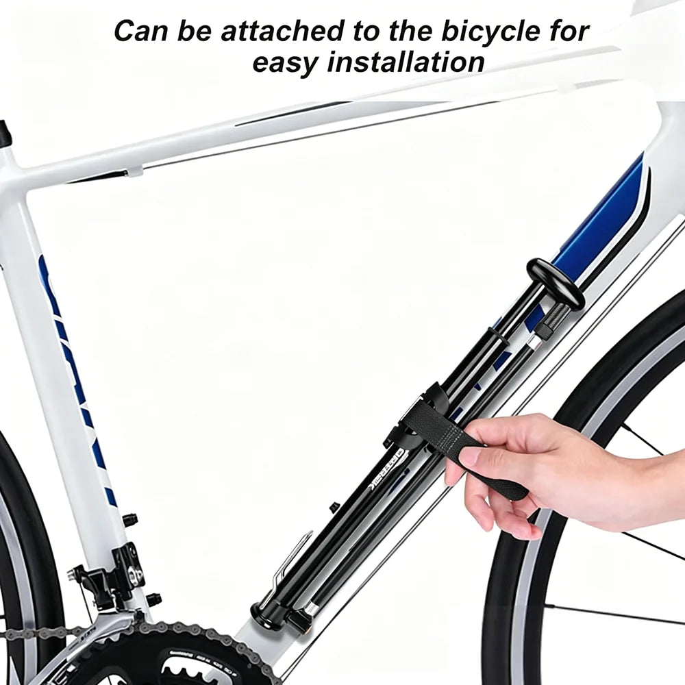 TOPTREK Portable Bike Pump Mini High Pressure Bicycle Tire Three In One Valve Hand Air Pump Bikes Basketballs With Mount Bracke Zpaxo