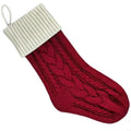 Reusable Spacious Christmas Sock Knitted Design Multiple Pattern