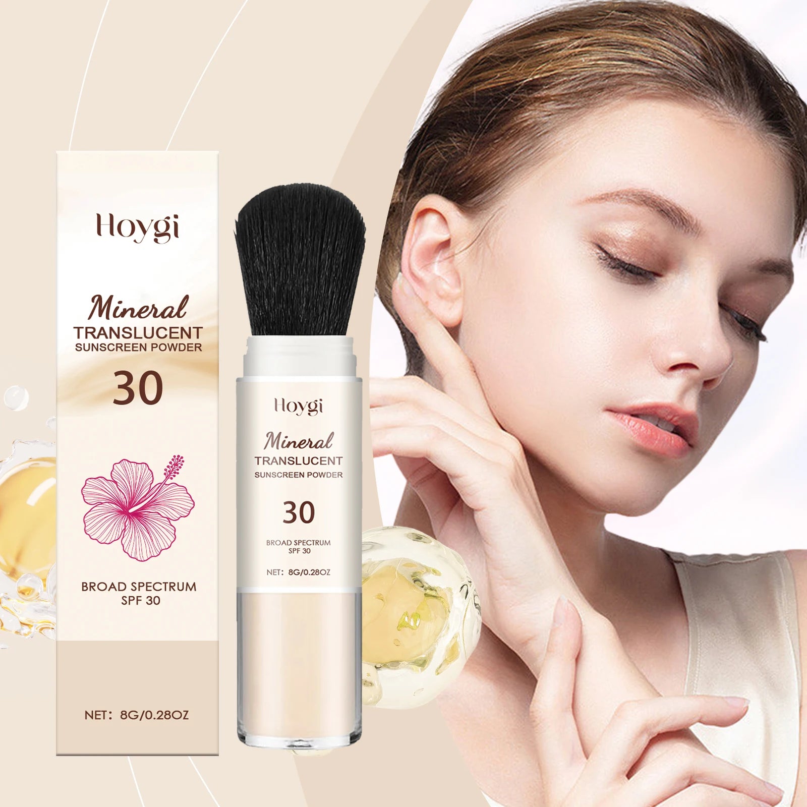 Hoygi Setting Powder – Oil Control Spin Brush, All Skin Types Setting Powder Zpaxo