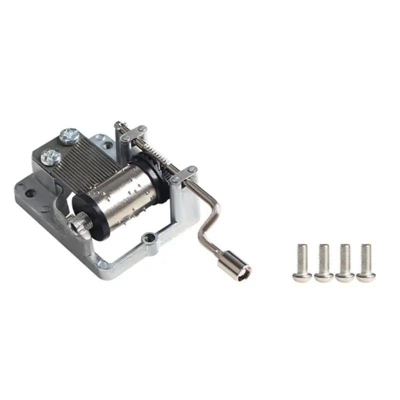 652F Unique Hand Crank Wind Up Music Box Mechanism DIY Fan 3D Printed Zpaxo
