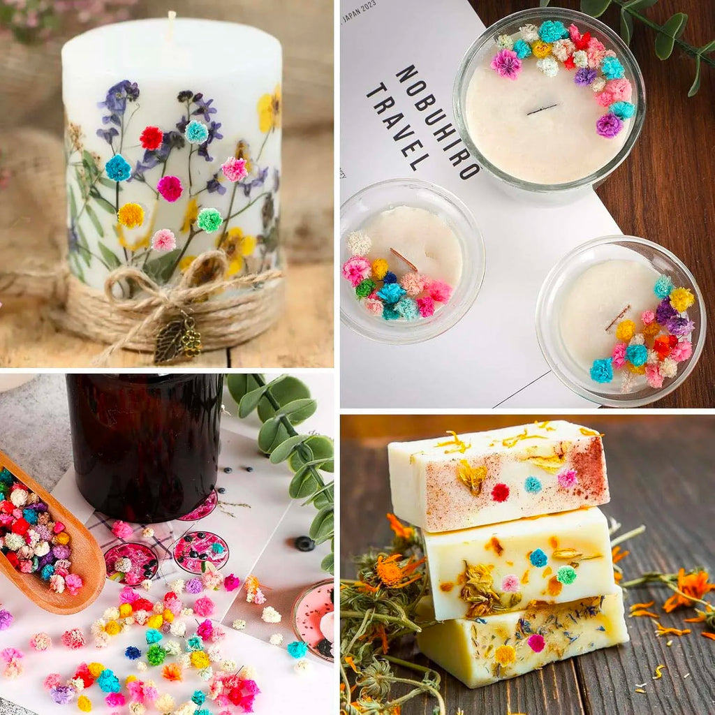 Small Craft Flowers for Nails, Resin, Jewelry & Candle Making Craft Flower Embellishments Zpaxo