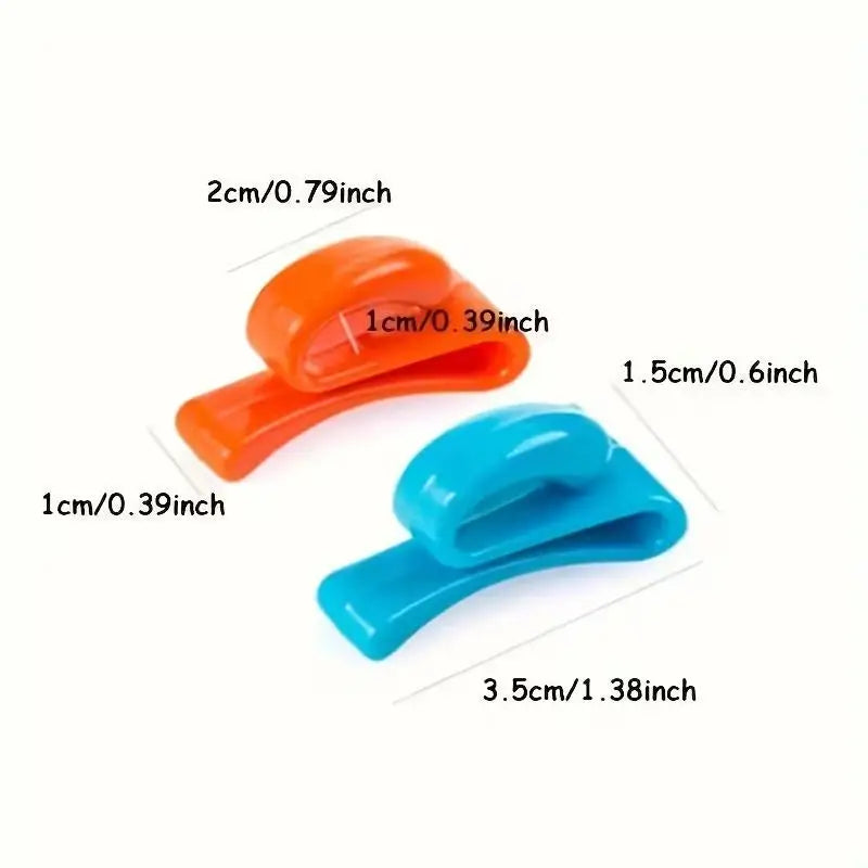 4-Pack Anti-Loss Key Hooks, Space-Saving Plastic Design for Quick Bag/Home/Car Organizing Zpaxo