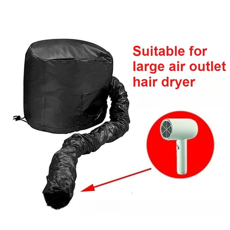 Portable Hair Bonnet Dryer Cap – Diffuser & Oil Treatment Hair Bonnet Dryer Cap Zpaxo Black B version