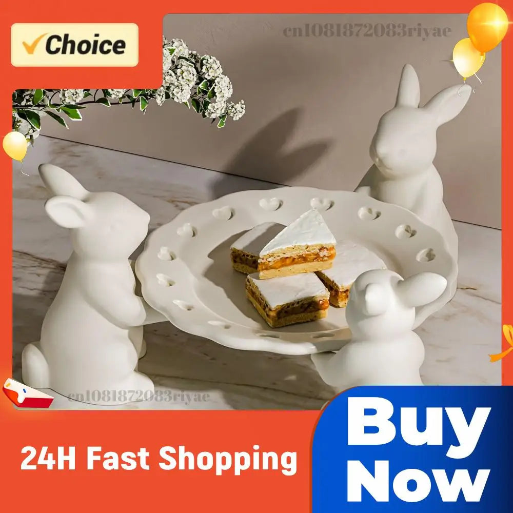 Resin Polymer Clay Crafts DIY Rabbit Offer Ornament Epoxy Molds Home