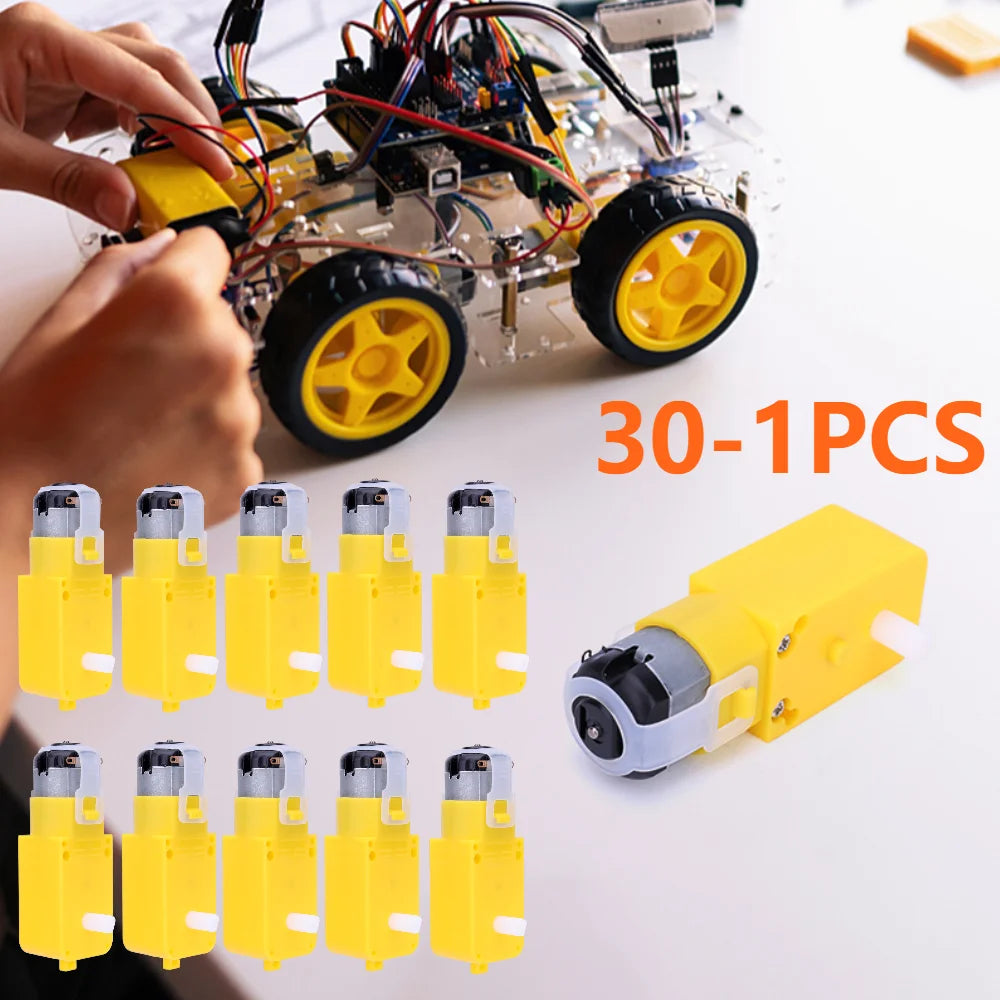 1- Dual Shaft Geared Motor Gearmotor DC 3-12V TT Install EMC Smart