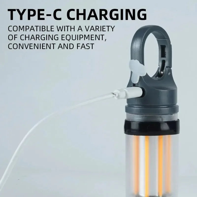 Rechargeable LED Camping Lantern – 5 Modes, IPX4 Waterproof