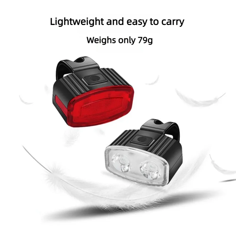 Bicycle Taillights Outdoor Riding Lights USB Charging High Brightness Night Safety Riding Mountain Biking Road Biking Equipment Zpaxo
