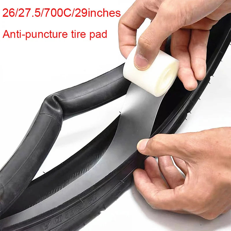 2pcs Mountain Road Bike Tire Liner Pad Bicycle Rim Strips Anti-Puncture Inner Tube Protector Repair Tools 26in/27.5in/29in/700C Zpaxo