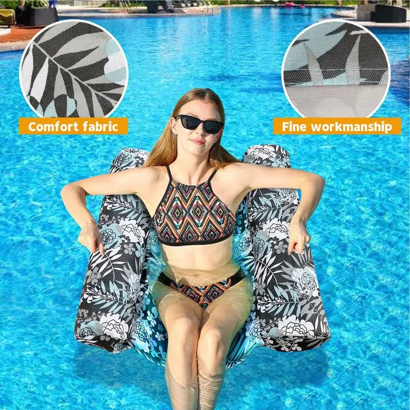 Inflatable Water Hammock Garden Lounges Swimming Adults Pool Floats Zpaxo