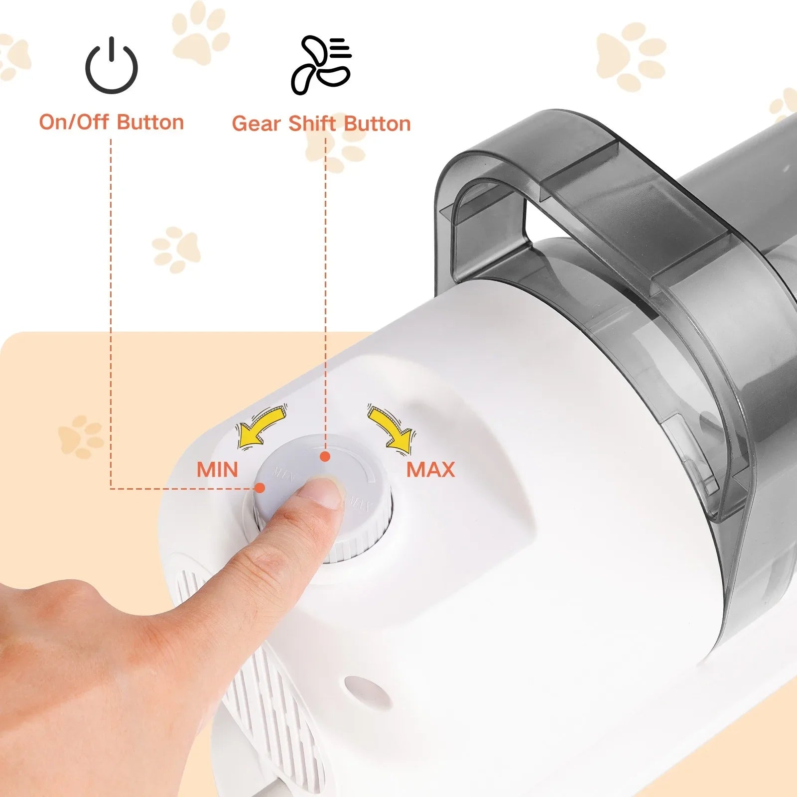 6 In 1 Pets Grooming Kits & Dog Hair Vacuum Powerful Suction for Long or Short Hair Dog Shavers Pet Vacuum Groomer for Dogs Cats Zpaxo