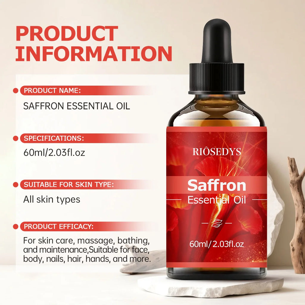 SAFFRON Essential Oil Has Deep Nourishing Moisturizing Effects Making Zpaxo