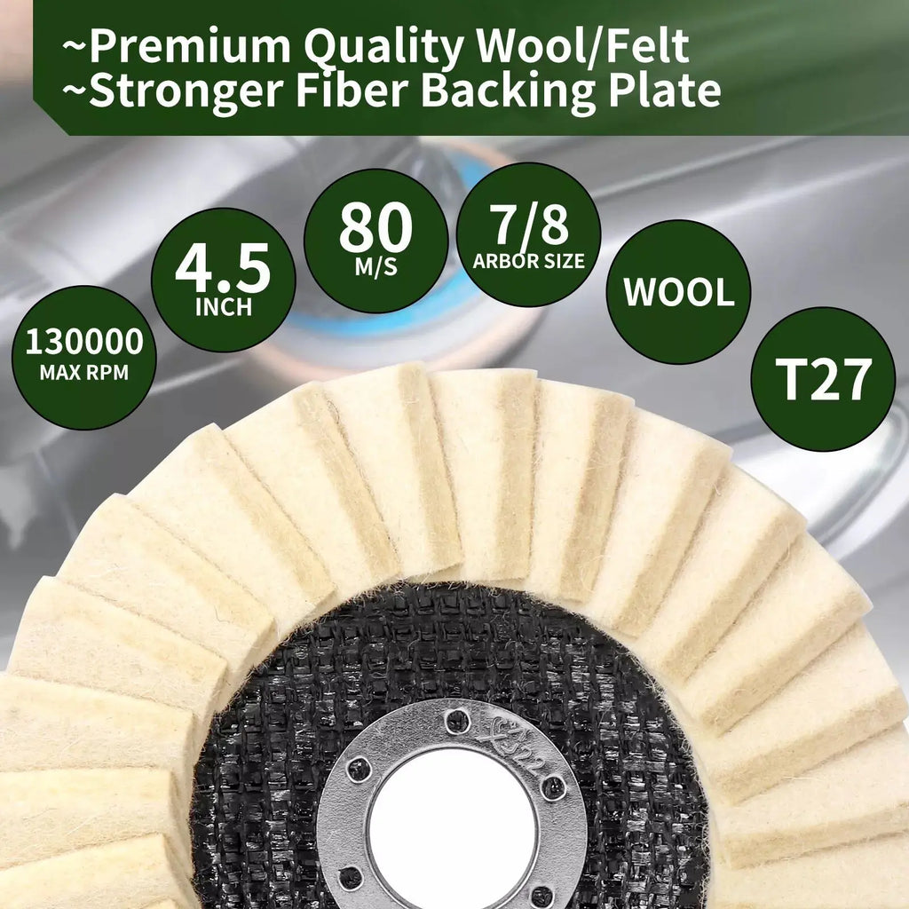 Wool Polishing Wheels Buffing Pads Angle Grinder Accessories Grinding