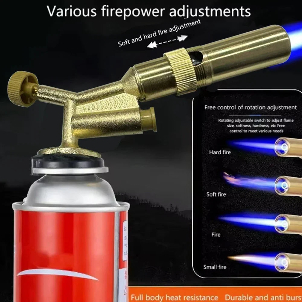 High Temperature Brass Copper Welding Torch Gas Burner Flame Gun for Brazing Solder Propane Plumbing - Home Improvement Tool Zpaxo