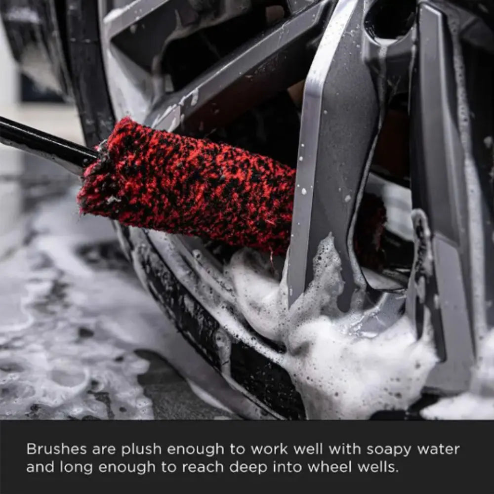 Bendable Design Car Wheel Detailing Brush Plush Material Woolies Auto Zpaxo