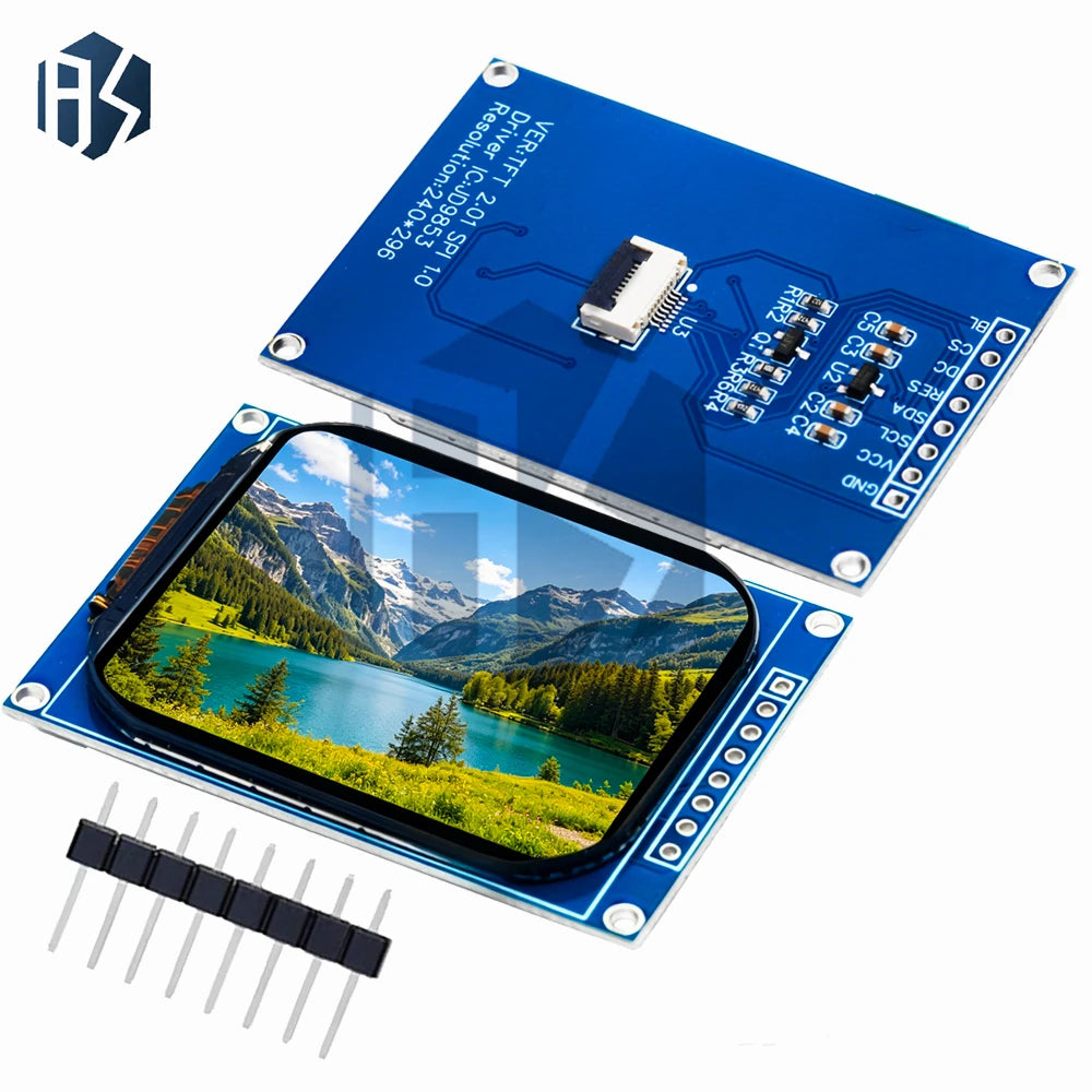 240x296 SPI TFT LCD Screen Module JD9853 Controller 8 Pin Breakout Zpaxo