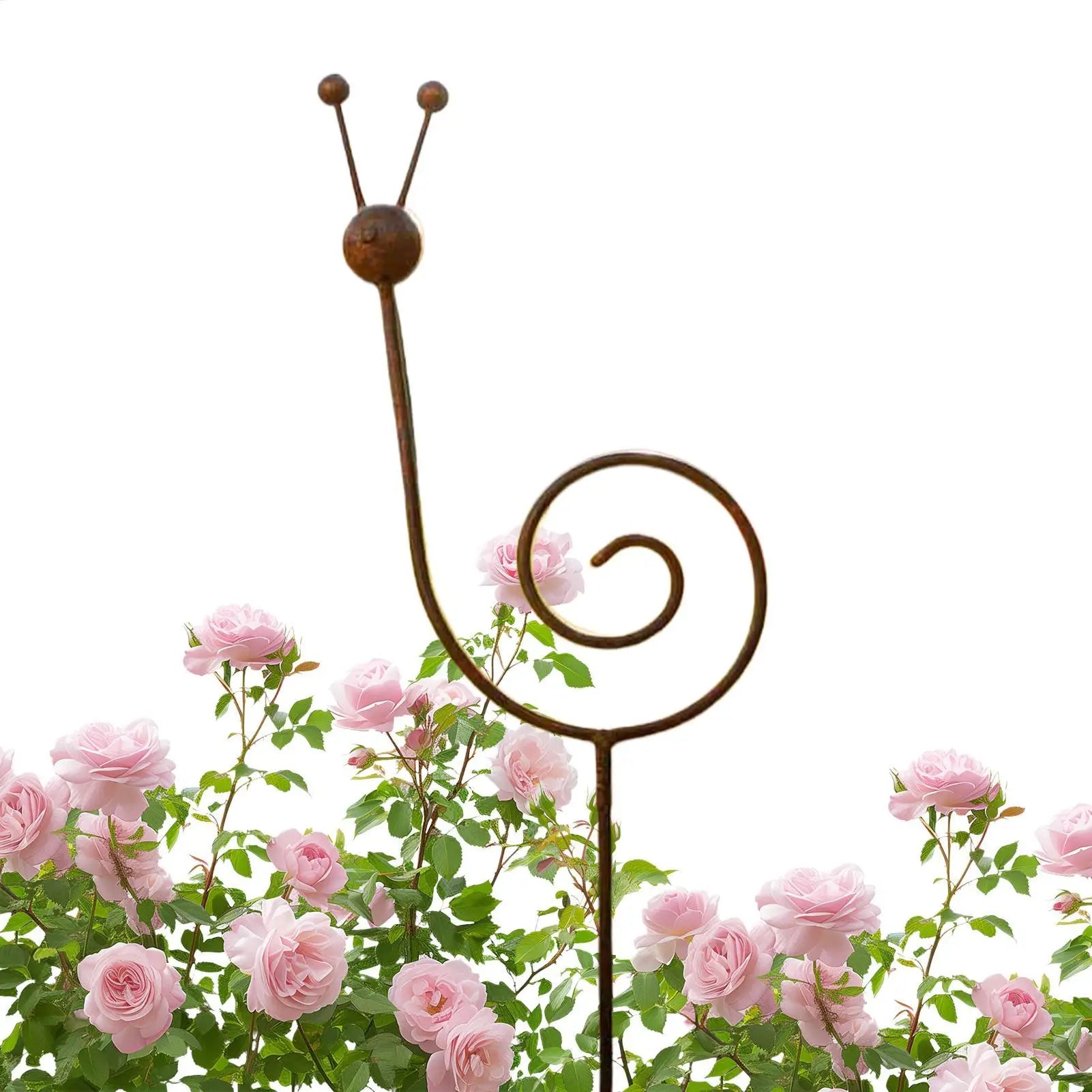 Snail Shape Metal Plant Stakes – Vintage Decorative Garden Support Decorative Garden Stake Zpaxo