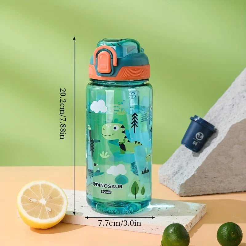 BPA Free Plastic Water Bottle Portable Leak Proof Sports Bottle 600ml Lightweight Reusable Drinking Bottle for Gym Fitness Outdo Zpaxo