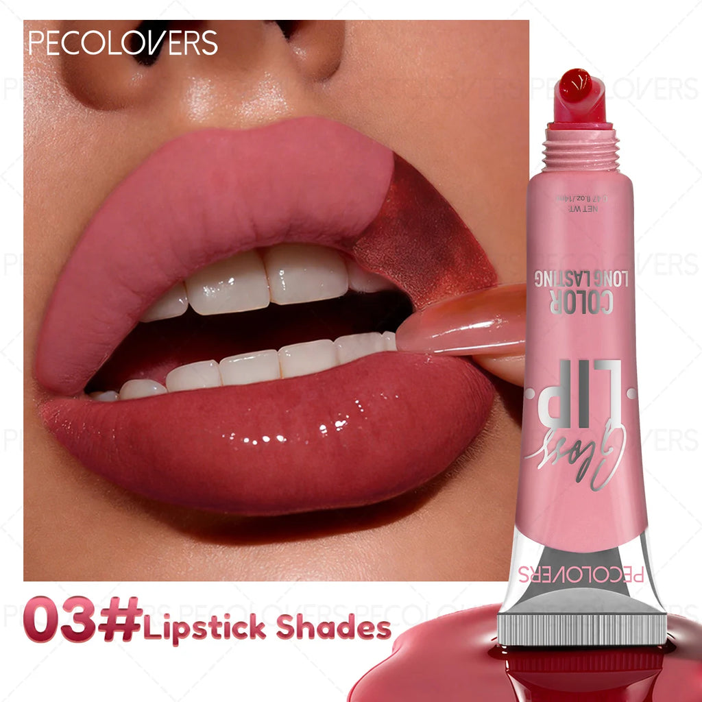 1PC Semi-permanent -off Durable Tattoo Lip Gloss, Waterproof and Smudge-proof, Won'T Stain Cups, Not Easy to Fade Zpaxo 03