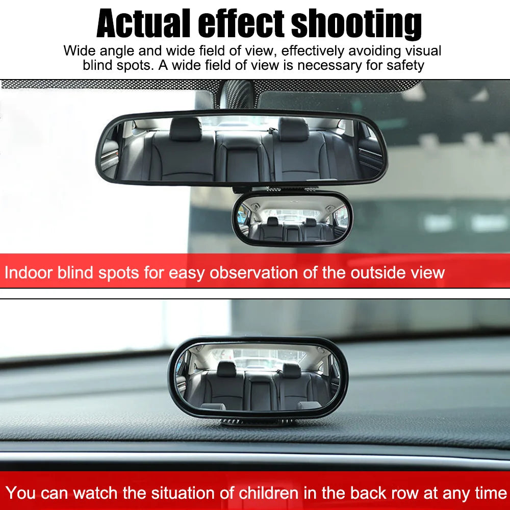 Reverse Blind Spot Car Mirror Auxiliary Rear View 360 Adjustable
