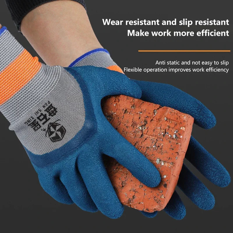 1Pair Tire Rubber Gloves Wear-resistant Non-slip Work Gloves Labor Protection Gloves Home Improvement Garden Construction Zpaxo