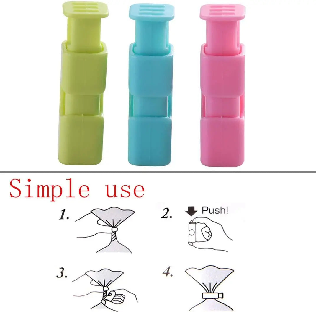 3-Pack Reusable Food Bag Clips – Seal Snacks & Keep Food Fresh