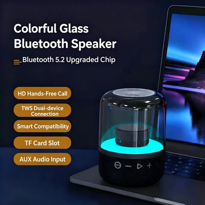 Glazed Symphony Bluetooth Speaker Subwoofer Wireless Suitable Zpaxo