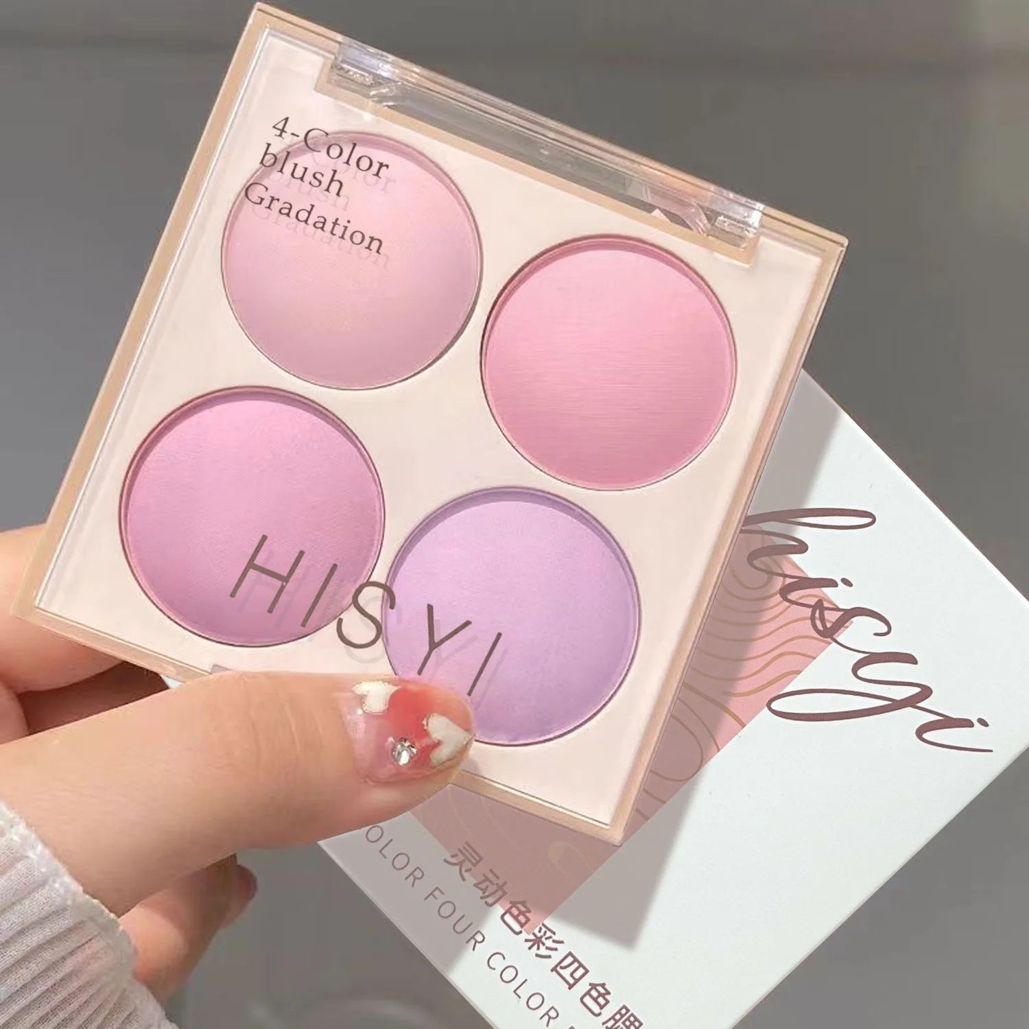 Smart 4-Color Matte Blush Palette – Natural Glow, Easy to Blend, Lightweight Cheek Color for Nude Makeup & Festival Looks Zpaxo