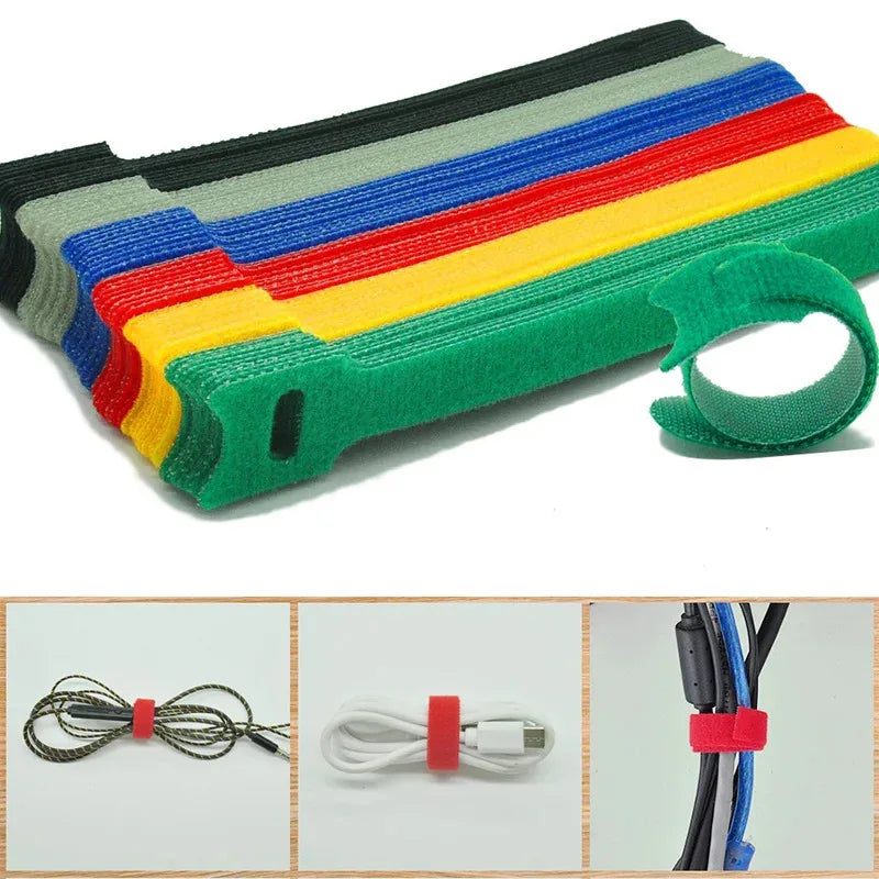 Releasable Nylon Cable Ties – Reusable Wire Organizer Straps