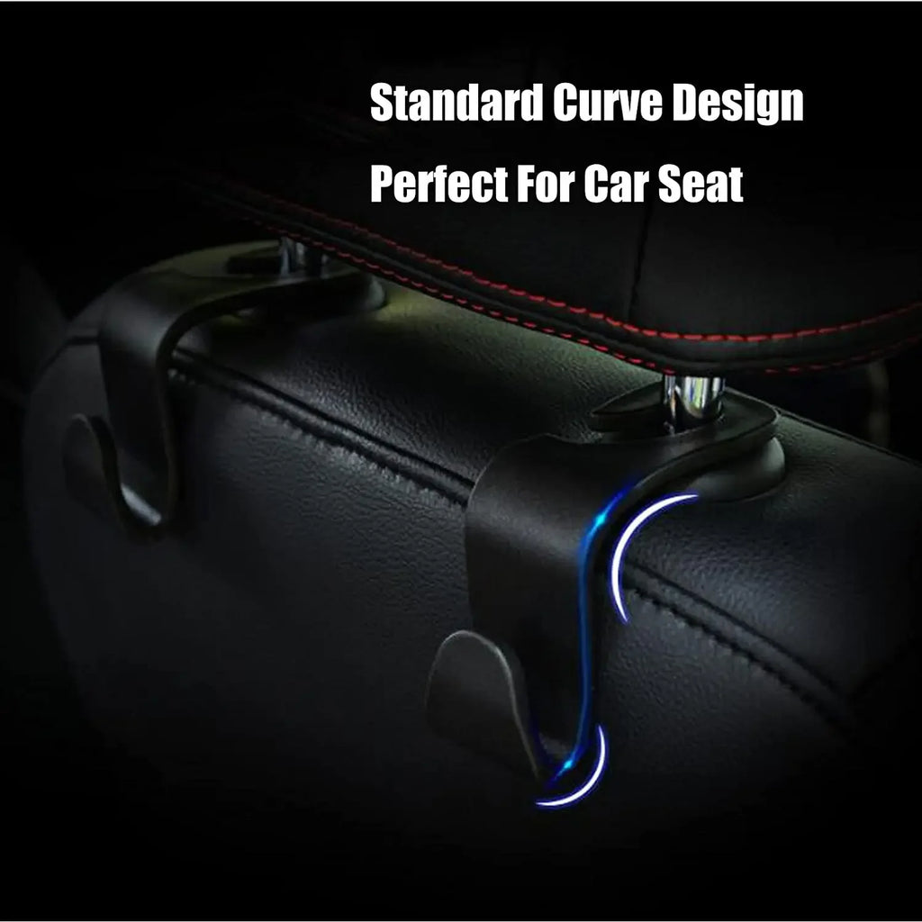 1/2/4Pack Hooks for Bags Car Clips Front Seat Headrest Organizer Holder Auto Fastener Hangers Car Storage Interior Accessories Zpaxo