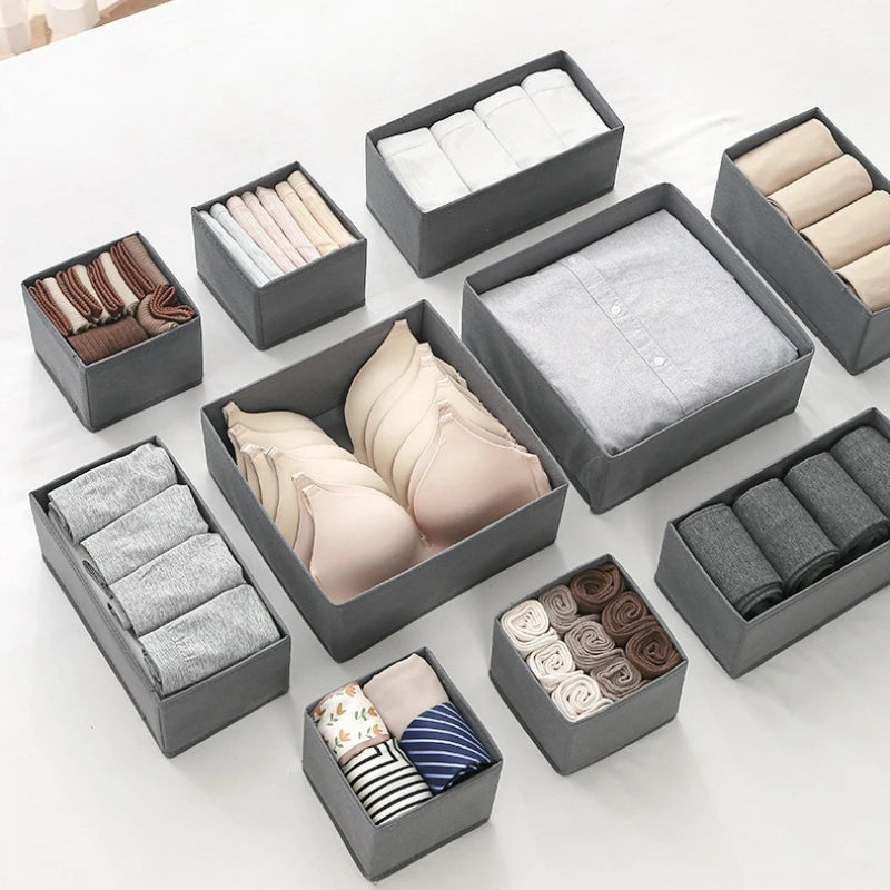 Clothes Organizer Box – Wardrobe Storage for Jeans & Underwear Wardrobe Storage Box Zpaxo