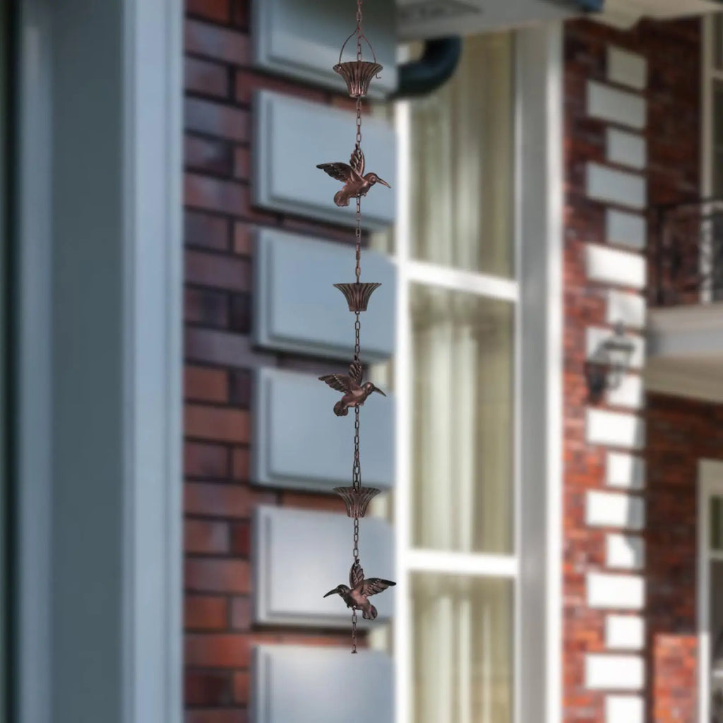 Rain Chain Decor Functional Simple Suspension Mounting Metal Hanging Zpaxo