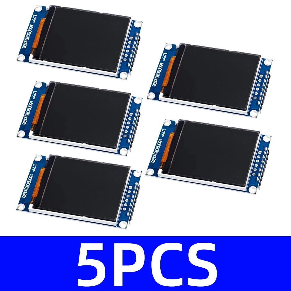 1 77-inch ST7735S TFT LCD Display Module 128x160 Resolution SPI Zpaxo 5PCS
