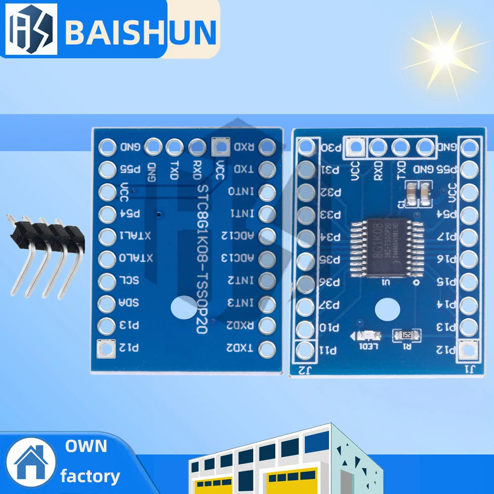 STC8G1K08 TSSOP20 MCU Development Board 1 9V 5 5V Wide Voltage Zpaxo