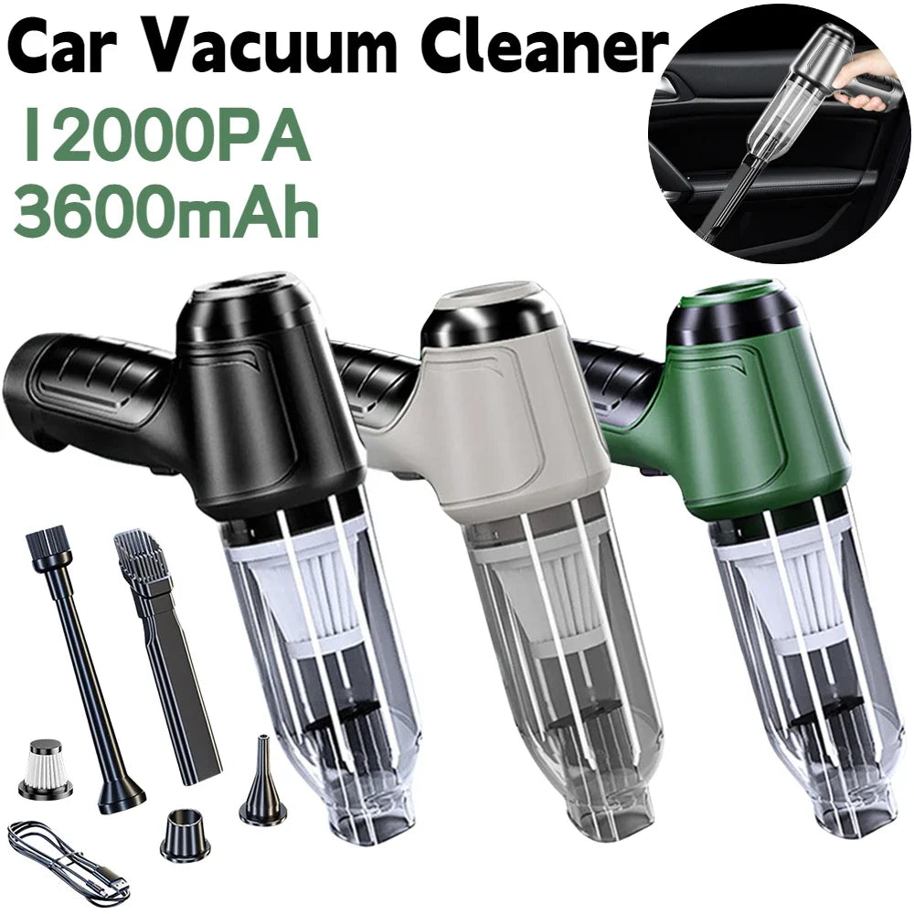 Suitu Car Mounted Vacuum Cleaner, Wireless Home and Car Dual-purpose Dry and Wet Vacuum Cleaner, High-power Portable Handheld VA Zpaxo